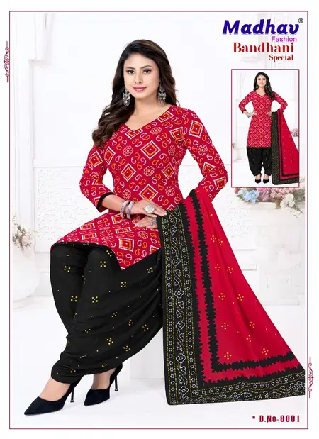 Bandhani Special Vol 8 By Madhav Pure Cotton Printed Dress Material